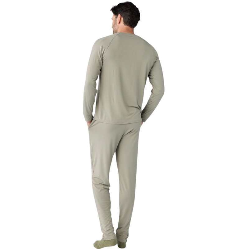 Cozy Earth Men's Bamboo Stretch-Knit Long Sleeve