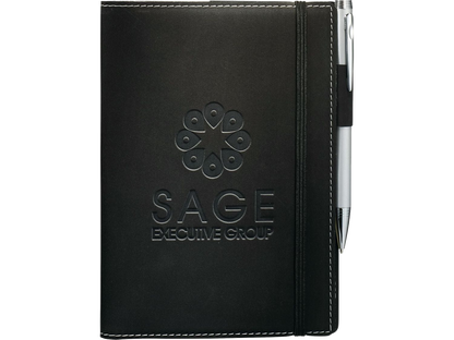 5.25’’ x 7.5’’ FSC® Mix Revello Refillable Journal - Black - Refillable Journals