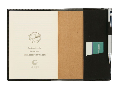 5.25’’ x 7.5’’ FSC® Mix Revello Refillable Journal - Black - Refillable Journals