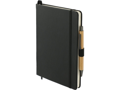 5.5’’ x 8.5’’ Cactus Leather Bound Journal Set - Black - Journal Sets