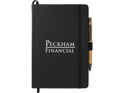 5.5’’ x 8.5’’ Cactus Leather Bound Journal Set - Black - Journal Sets