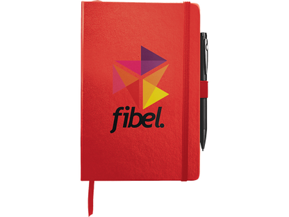 5.5’’ x 8.5’’ FSC® Mix Nova Bound Journal by JournalBooks® - Transparent Red - Office