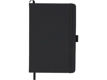 5.5’’ x 8.5’’ FSC® Mix Pineapple Leather Journal - Black - Leather Journals