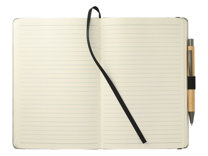 5.5’’ x 8.5’’ Recycled Cotton Bound Journal Set - Natural - Journal Sets