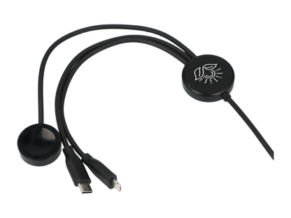 5-in-1 Long Charging Cables with iWatch Charger - Black - Charging Cables
