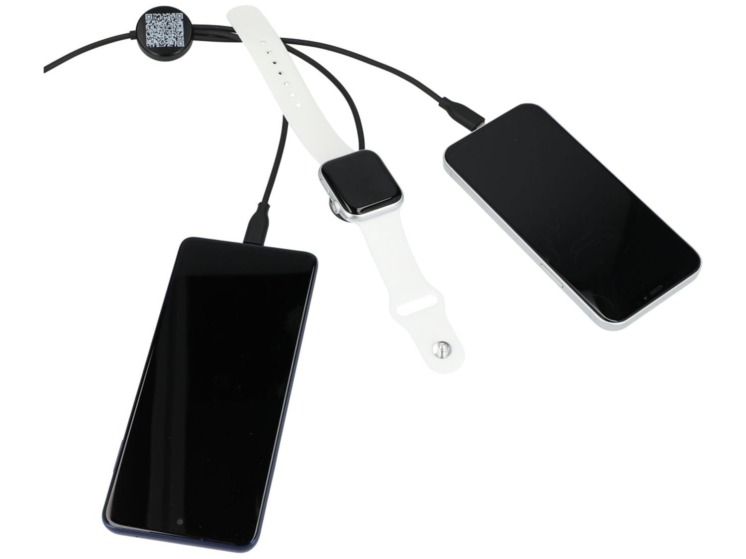 5-in-1 Long Charging Cables with iWatch Charger - Black - Charging Cables