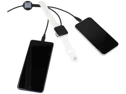 5-in-1 Long Charging Cables with iWatch Charger - Black - Charging Cables