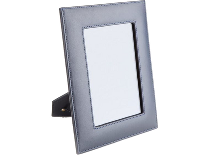 5″ x 7″ Leather Picture Frame - Blue - Homewares