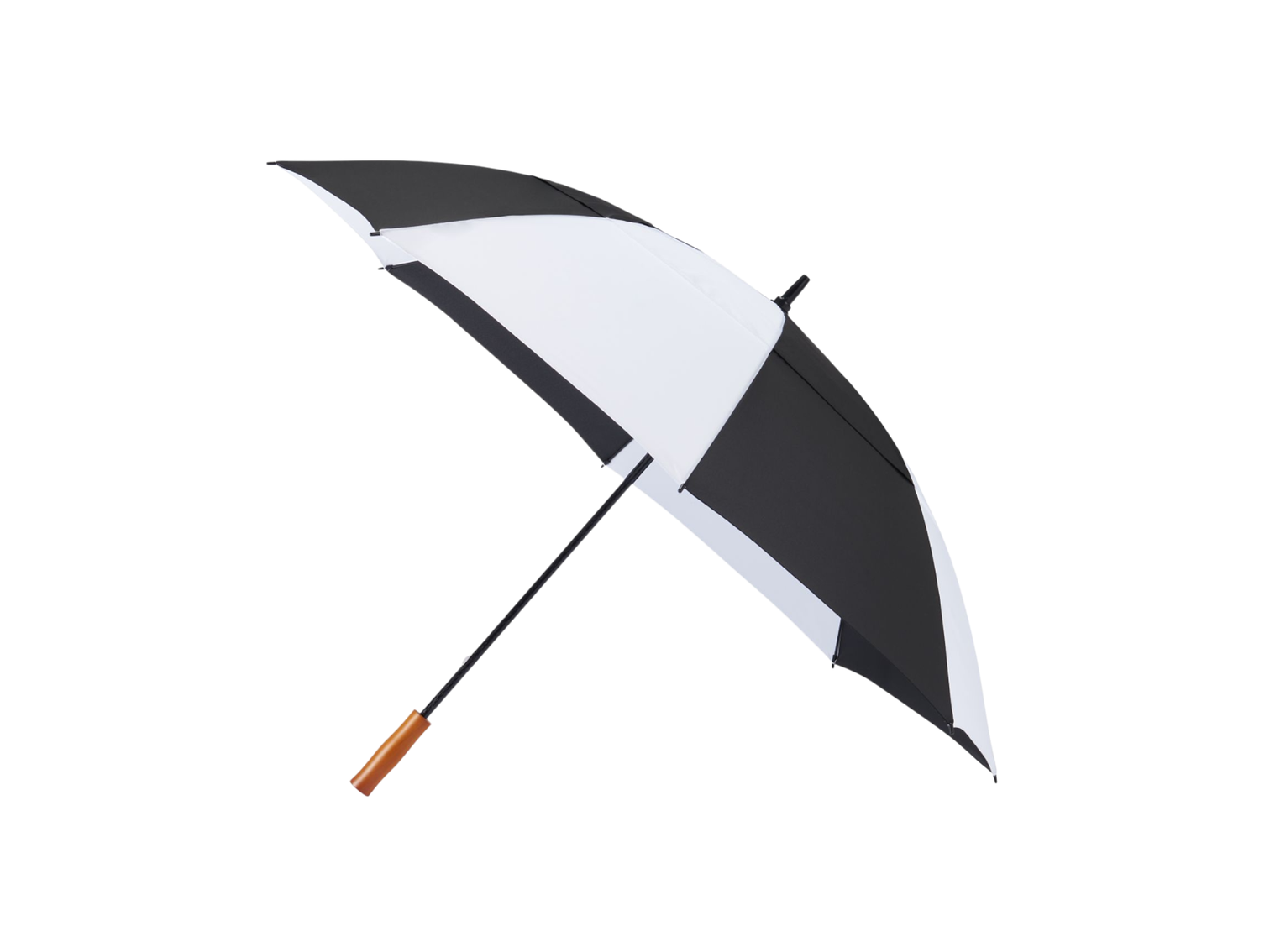 58" Recycled Golf Umbrella with Wooden Handle
