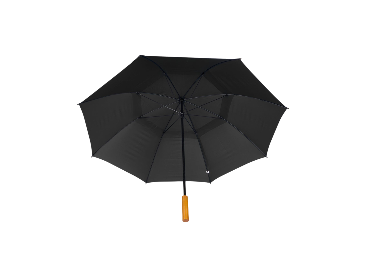 58" Recycled Golf Umbrella with Wooden Handle