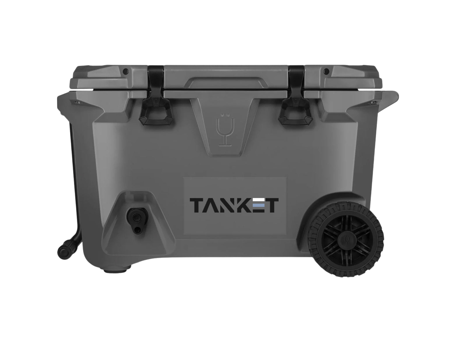 55 Qt. BrüMate BrüTank Rolling Cooler - Charcoal / 48 Cans - Rolling Coolers