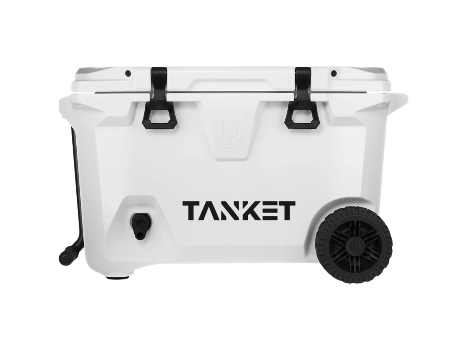 55 Qt. BrüMate BrüTank Rolling Cooler - White / 48 Cans - Rolling Coolers