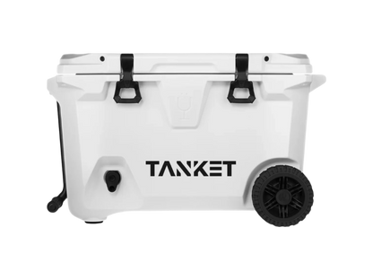 55 Qt. BrüMate BrüTank Rolling Cooler - White / 48 Cans - Rolling Coolers