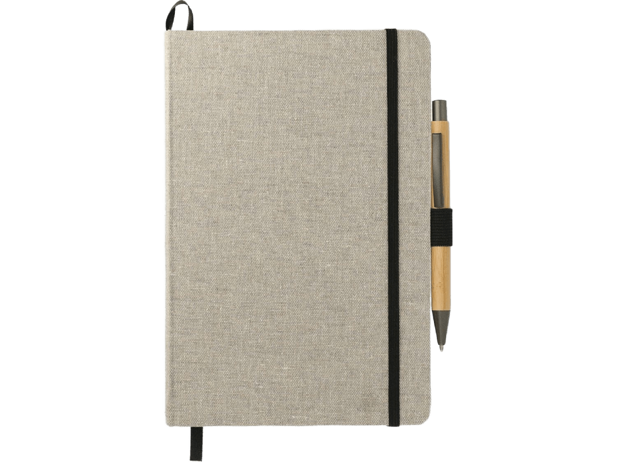 5.5" x 8.5" Recycled Cotton Bound Journal Set - Journal Sets - SwagWear