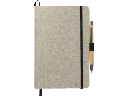 5.5" x 8.5" Recycled Cotton Bound Journal Set - Journal Sets - SwagWear