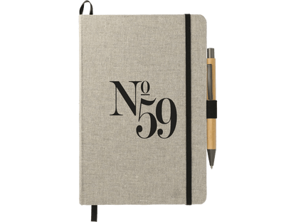 5.5" x 8.5" Recycled Cotton Bound Journal Set - Journal Sets - SwagWear