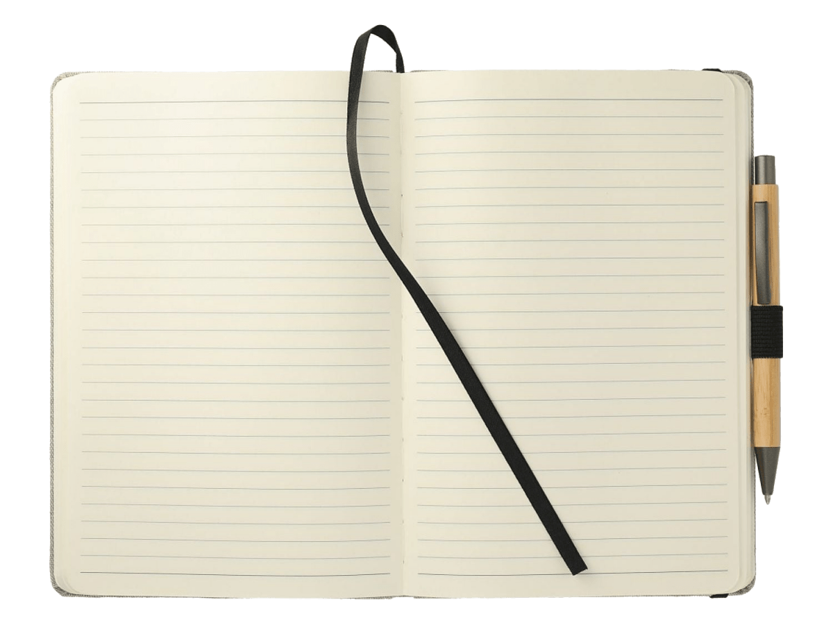 5.5" x 8.5" Recycled Cotton Bound Journal Set - Journal Sets - SwagWear