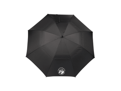 58" Recycled Golf Umbrella with Wooden Handle - Golf Umbrellas - SwagWear