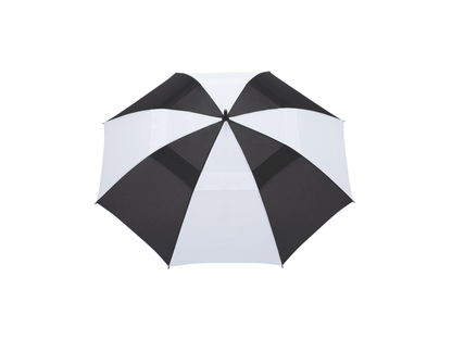 58" Recycled Golf Umbrella with Wooden Handle - Golf Umbrellas - SwagWear
