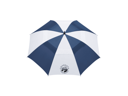 58" Recycled Golf Umbrella with Wooden Handle - Golf Umbrellas - SwagWear