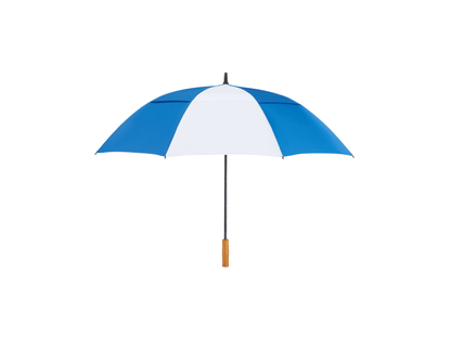 58" Recycled Golf Umbrella with Wooden Handle - Golf Umbrellas - SwagWear