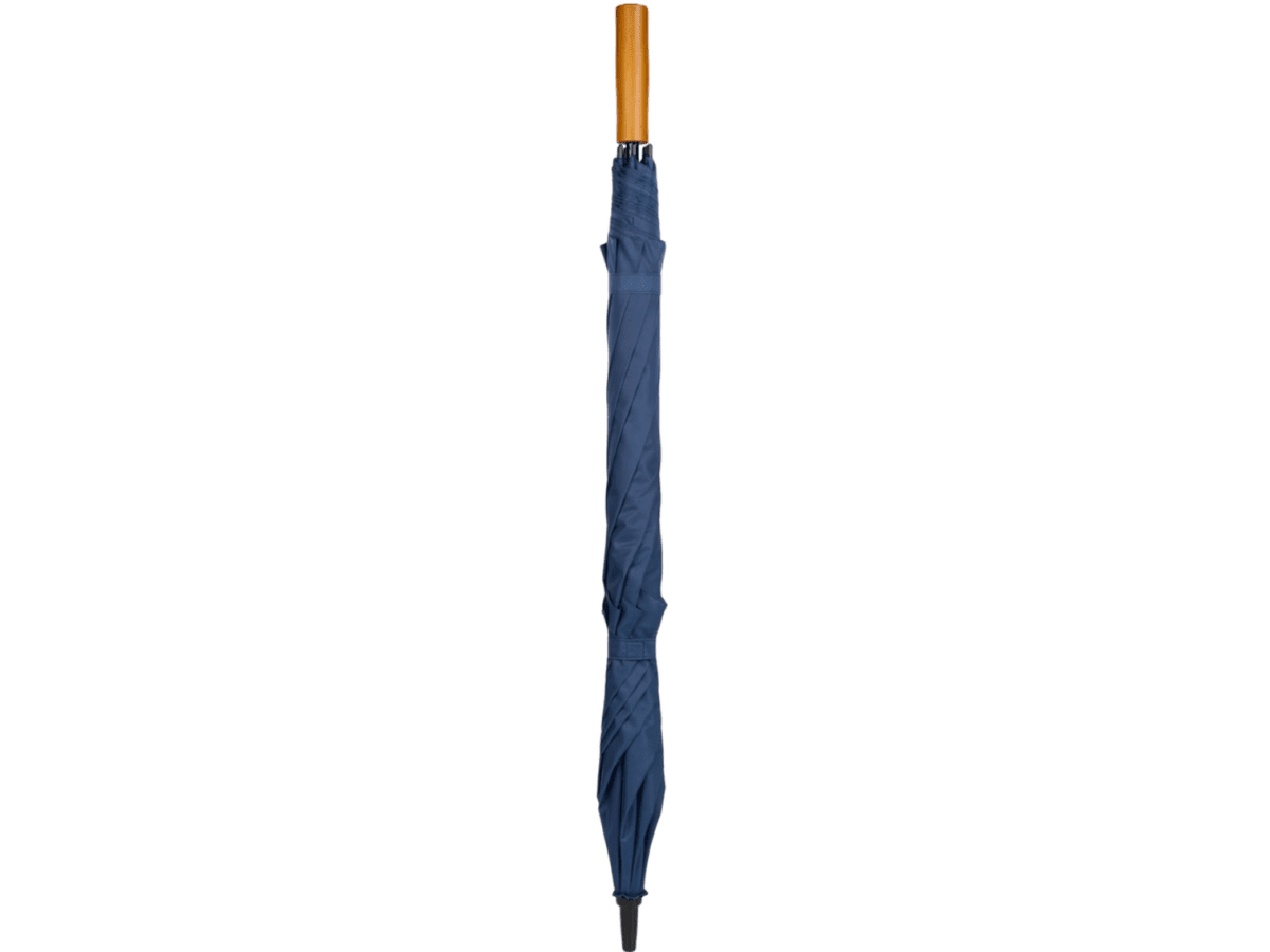 58" Recycled Golf Umbrella with Wooden Handle - Golf Umbrellas - SwagWear