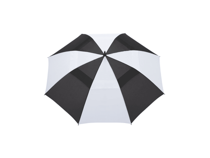 58" Recycled Golf Umbrella with Wooden Handle - Golf Umbrellas - SwagWear