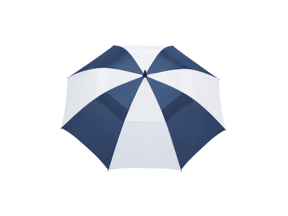 58" Recycled Golf Umbrella with Wooden Handle - Golf Umbrellas - SwagWear