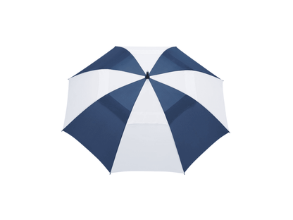 58" Recycled Golf Umbrella with Wooden Handle - Golf Umbrellas - SwagWear