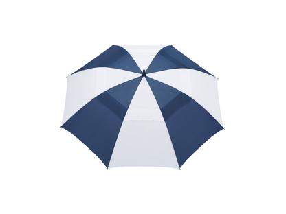 58" Recycled Golf Umbrella with Wooden Handle - Golf Umbrellas - SwagWear
