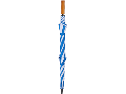 58" Recycled Golf Umbrella with Wooden Handle - Golf Umbrellas - SwagWear
