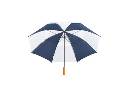 58" Recycled Golf Umbrella with Wooden Handle - Golf Umbrellas - SwagWear