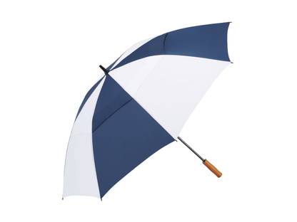58" Recycled Golf Umbrella with Wooden Handle - Golf Umbrellas - SwagWear