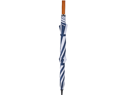 58" Recycled Golf Umbrella with Wooden Handle - Golf Umbrellas - SwagWear