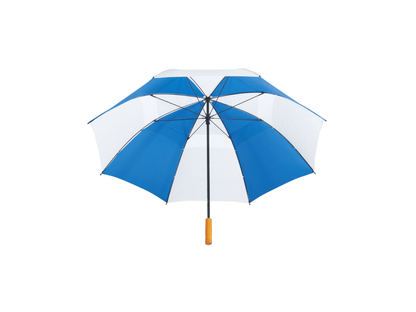 58" Recycled Golf Umbrella with Wooden Handle - Golf Umbrellas - SwagWear