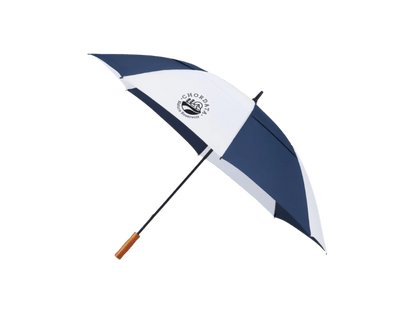 58" Recycled Golf Umbrella with Wooden Handle - Golf Umbrellas - SwagWear