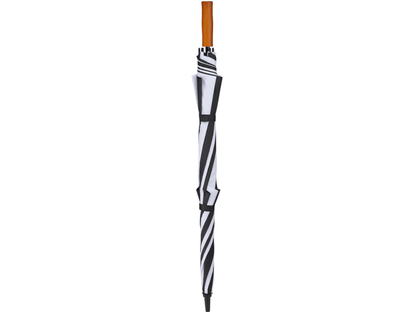58" Recycled Golf Umbrella with Wooden Handle - Golf Umbrellas - SwagWear