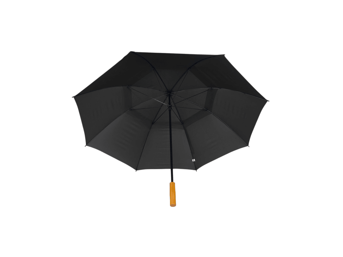 58" Recycled Golf Umbrella with Wooden Handle - Golf Umbrellas - SwagWear