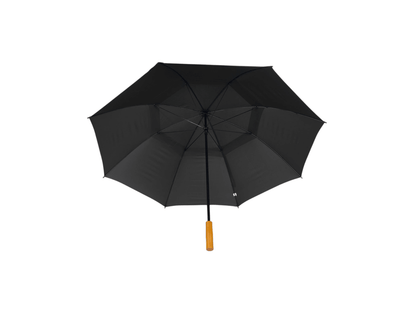 58" Recycled Golf Umbrella with Wooden Handle - Golf Umbrellas - SwagWear