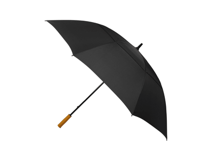 58" Recycled Golf Umbrella with Wooden Handle - Golf Umbrellas - SwagWear