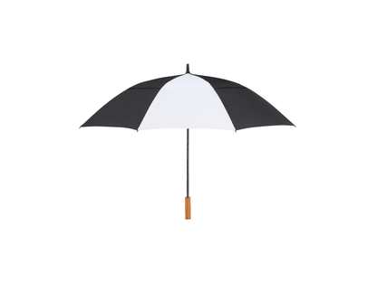 58" Recycled Golf Umbrella with Wooden Handle - Golf Umbrellas - SwagWear