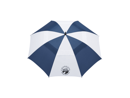 58" Recycled Golf Umbrella with Wooden Handle - Golf Umbrellas - SwagWear