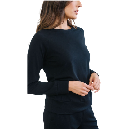 Cozy Earth Women's Ultra-Soft Bamboo Pullover Crew