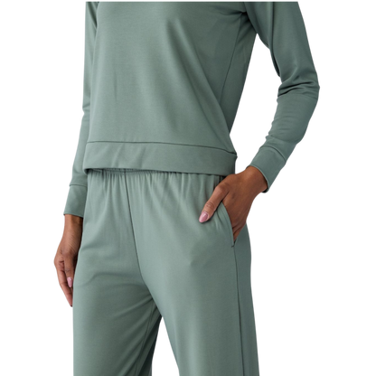Cozy Earth Women's Ultra-Soft Bamboo Pullover Crew