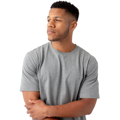 Man in olive tee with white background |Color:Olive