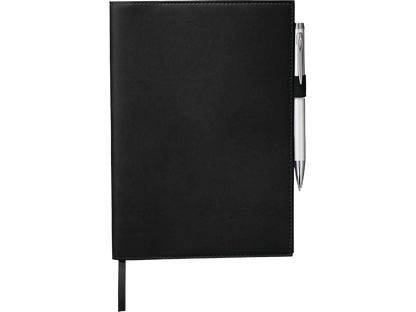 6’’ x 8.5’’ FSC® Mix Pedova™ Refillable Journal - Black - Refillable Journals