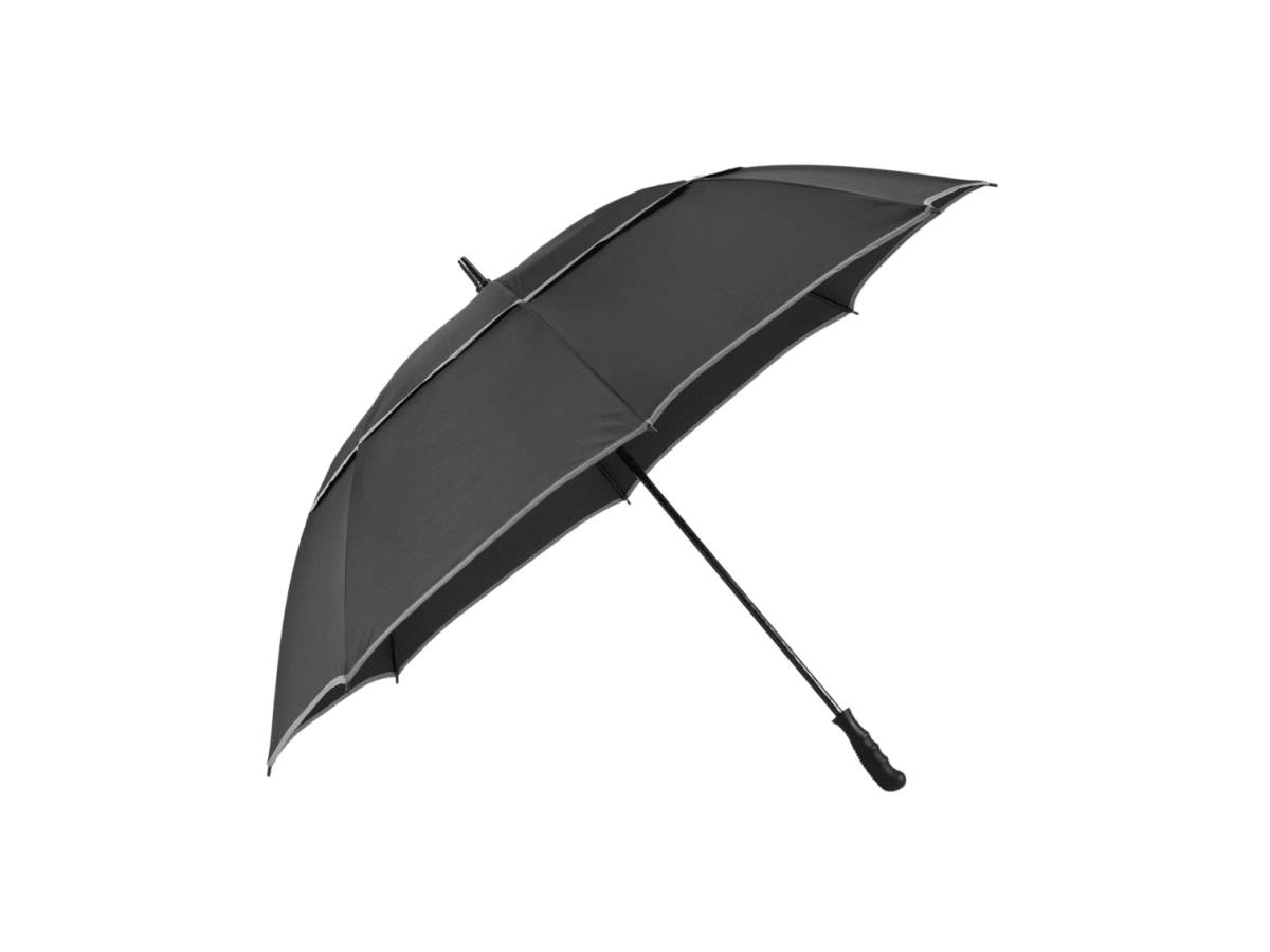 62" RPET Golf Umbrella w/ Reflective Trim - Golf Umbrellas - SwagWear