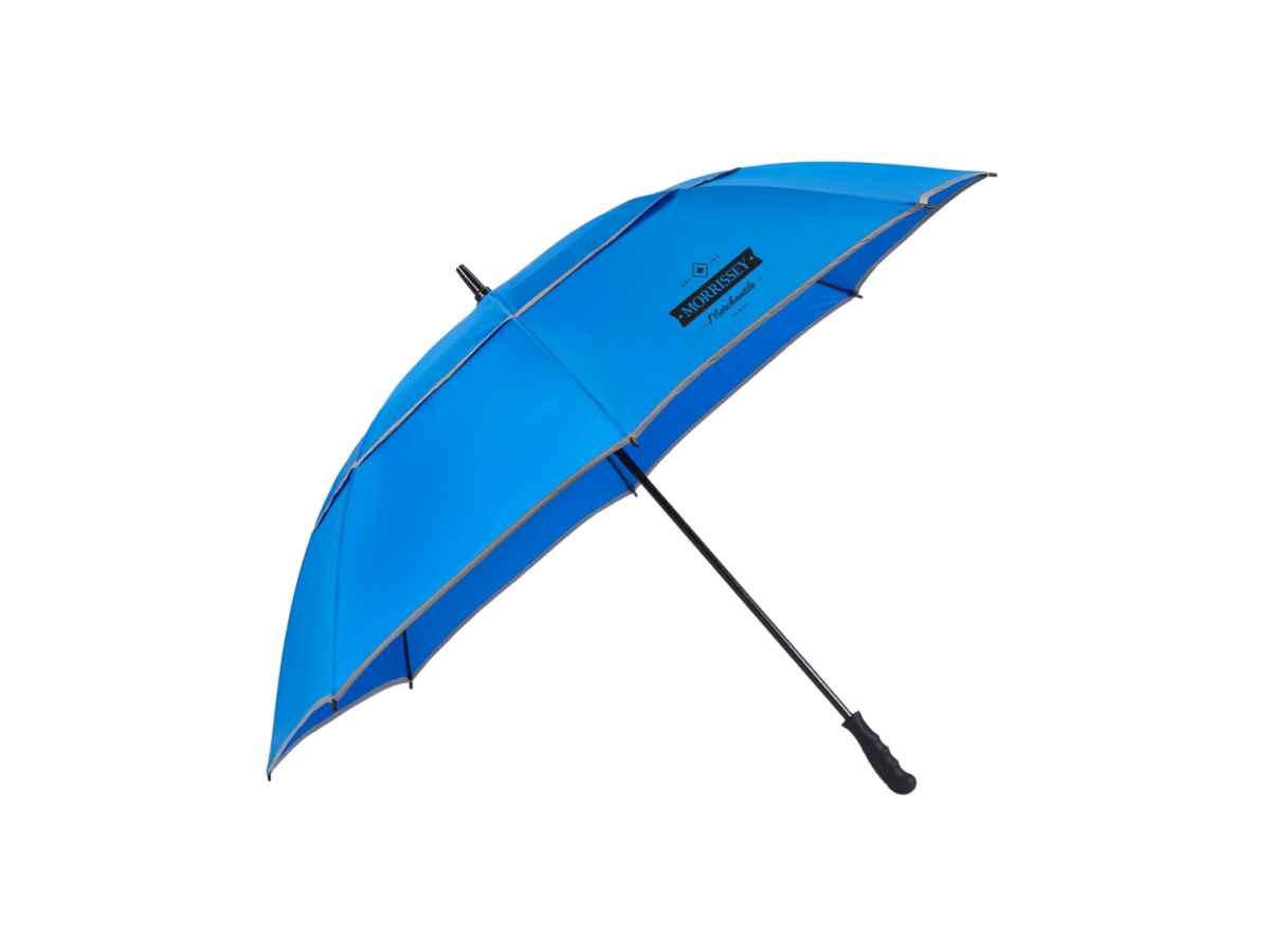 62" RPET Golf Umbrella w/ Reflective Trim - Golf Umbrellas - SwagWear