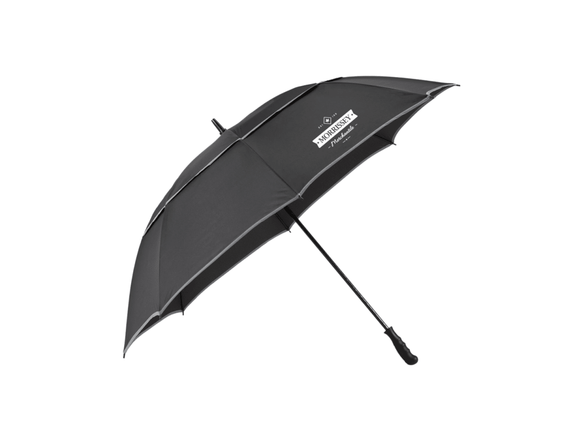62" RPET Golf Umbrella w/ Reflective Trim - Golf Umbrellas - SwagWear