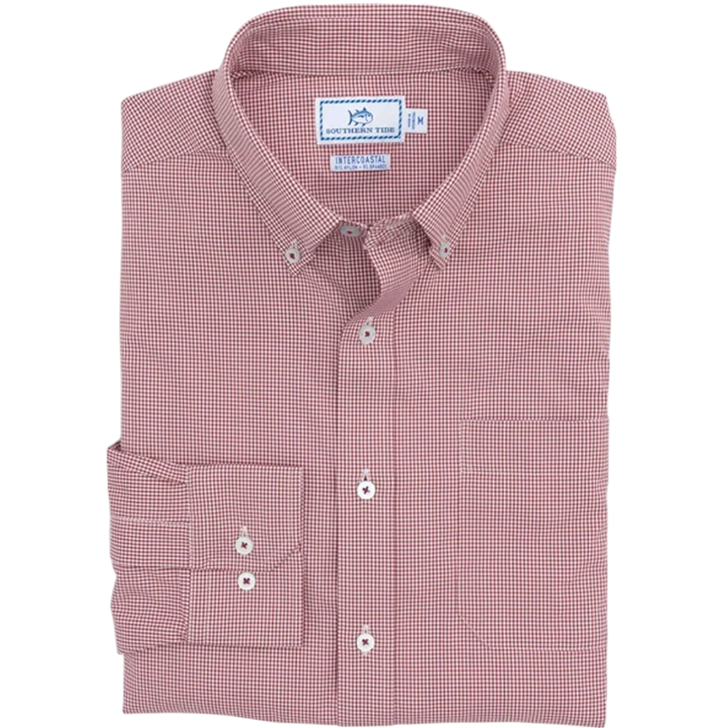 Southern Tide Men's Gameday Gingham Sport Shirt